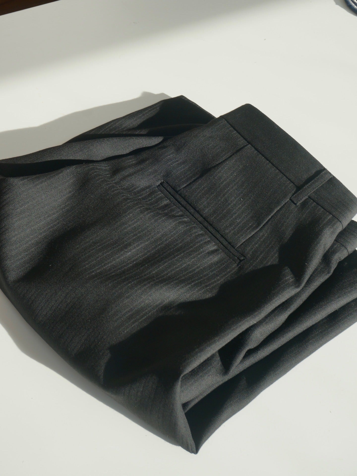 Wide double pleated shorts Fine wool