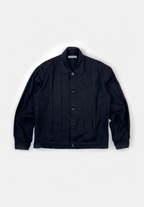 Full pleat soft denim jacket