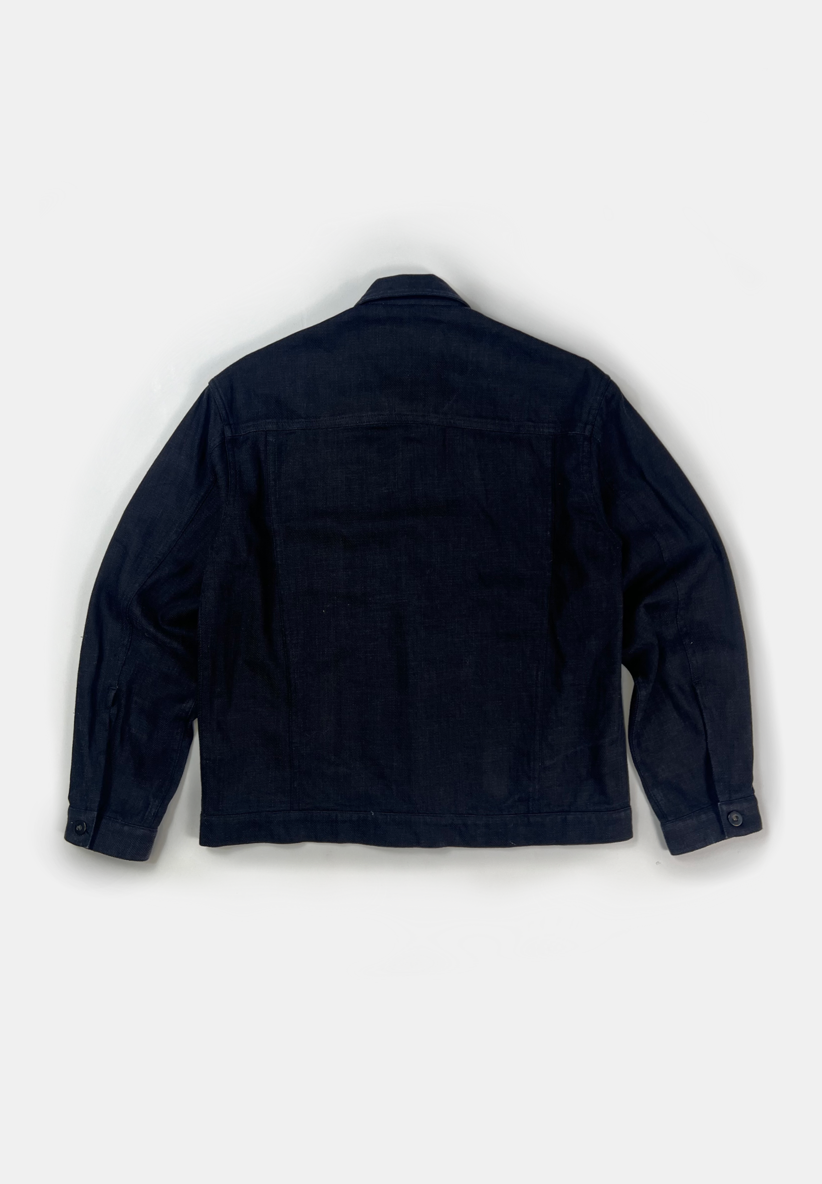 Full pleat soft denim jacket