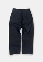 Wide cut slant jeans